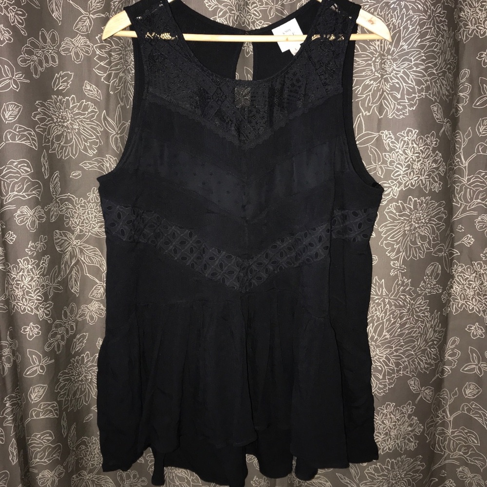 Knox Rose Sleeveless black top